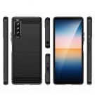 Tech-Flex TPU Deksel Carbon for Sony Xperia 10 IV svart thumbnail