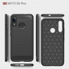 Tech-Flex TPU Deksel Carbon Motorola Moto E6 Plus svart thumbnail