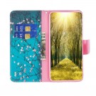 Lommebok deksel for Samsung Galaxy S23 Ultra 5G - Rosa blomster thumbnail