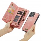 CaseMe 2-i-1 Lommebok deksel iPhone 15 Plus rosa thumbnail