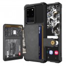 Hybrid TPU + PC Deksel med kortlomme Galaxy S20 Ultra svart thumbnail