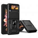 Tech-Flex TPU + PC Deksel med Ring Grep Samsung Galaxy Z Flip 4 5G svart thumbnail