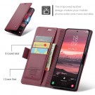 CaseMe Lommebok deksel for Samsung Galaxy S25 Edge 5G rød thumbnail