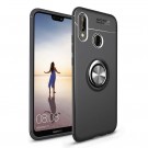 TPU Deksel med magnetisk Ring Grep Huawei P20 Lite svart thumbnail