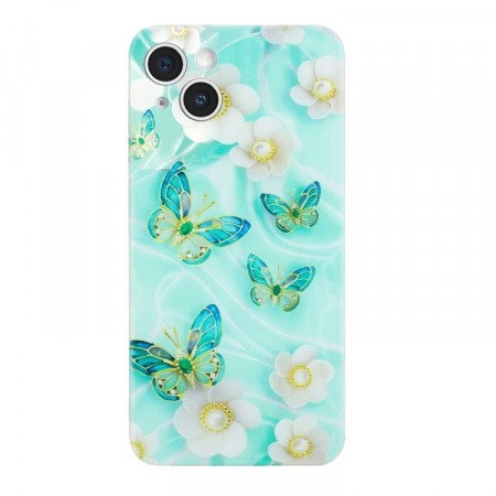 Fashion TPU Deksel for iPhone 14/13 - Butterfly