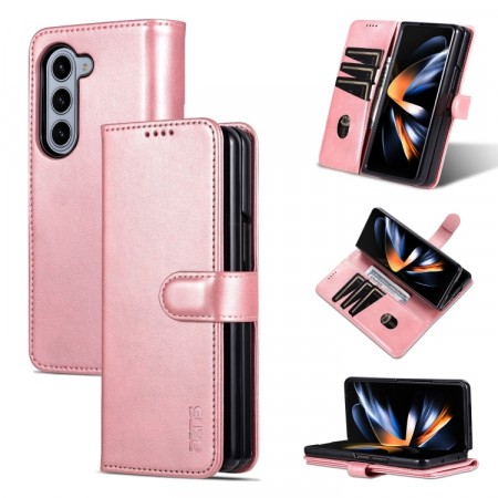 Azns lommebok deksel for Samsung Galaxy Z Fold 6 5G Roségull