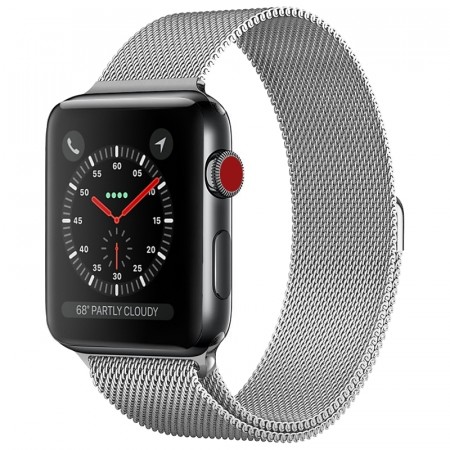 Klokkereim stål for Apple Watch Serie 1/2/3/4/5/6/SE/7/8/9/ultra 42/44/45/49 sølv