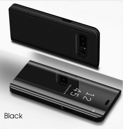 Lux Mirror View Flip deksel Samsung Galaxy S8 plus svart