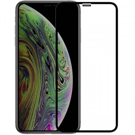 Herdet Glass skjermbeskytter heldekkende iPhone 12 Pro Max svart kant