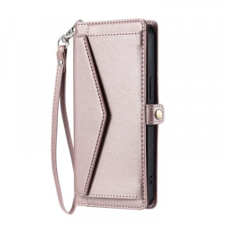 Lommebok deksel Multifunksjonell Samsung Galaxy S26 5G Roségull