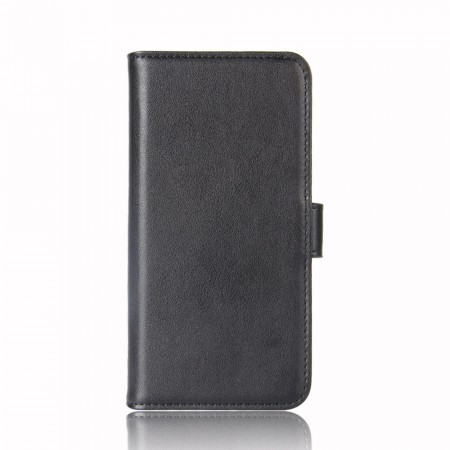 Lommebok deksel ekte Lær for Galaxy Note 10+ Plus svart