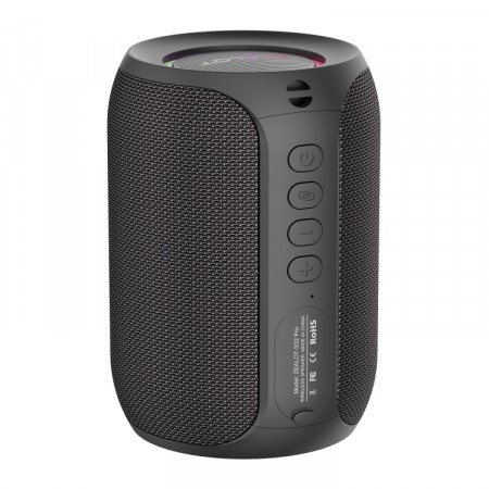 Zealot S32 Pro 15W Høyeffekts Bluetooth-høyttaler med fargelys - Svart