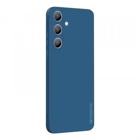 PINWUYO Liquid TPU-deksel Samsung Galaxy S25 FE 5G blå