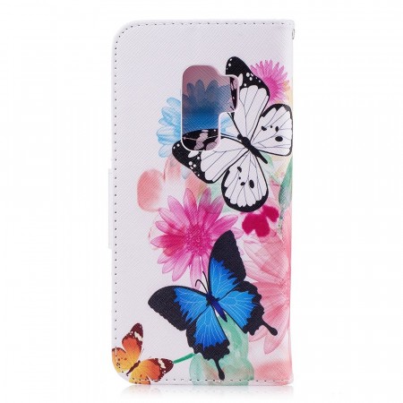 Lommebok deksel til Galaxy S9 plus - Butterfly