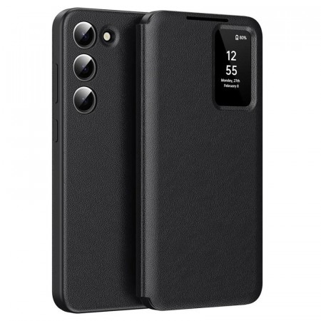 Smart Clear View Flip deksel Samsung Galaxy S23+ Plus 5G - Svart