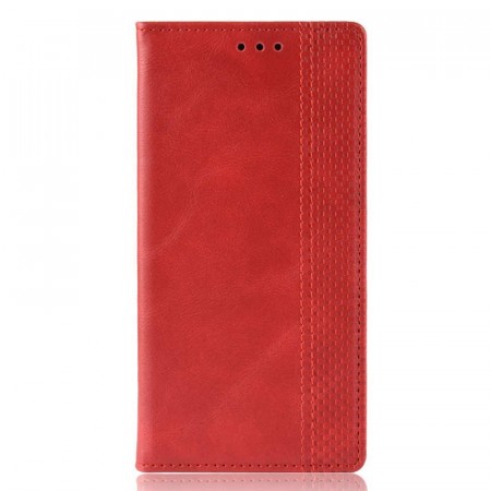 Lommebok deksel retro flip for Motorola Moto G7 Play rød