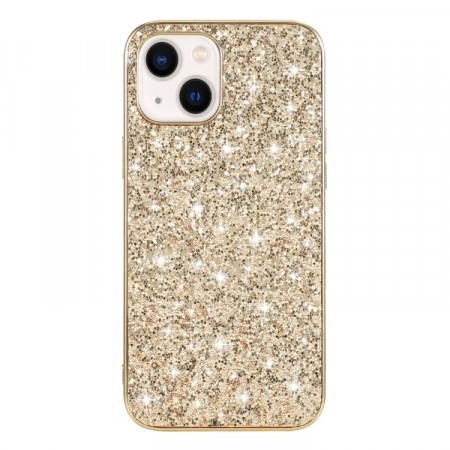 Fashion TPU Deksel Glitter Powder iPhone 13 Mini - Gull