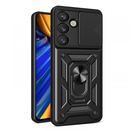 Tech-Protect TPU + PC Deksel med Ring Grep Samsung Galaxy S25 5G svart