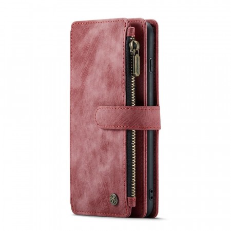 CaseMe retro multifunksjonell Lommebok deksel iPhone 6 Plus/7 Plus/8 Plus rød