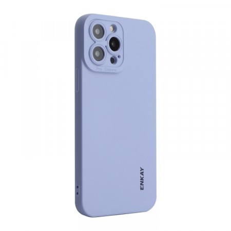 ENKAY Liquid TPU-deksel iPhone 13 Pro lilla