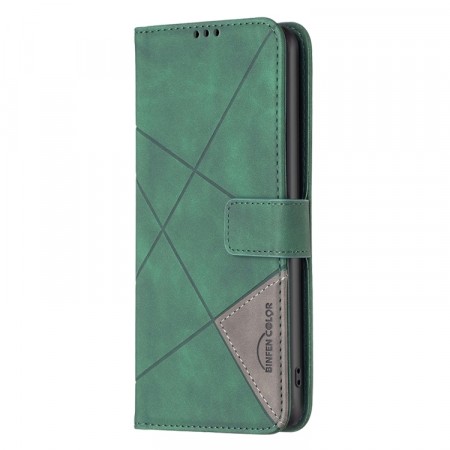 Binfen Lommebok deksel Stitching for OnePlus 12 5G grønn