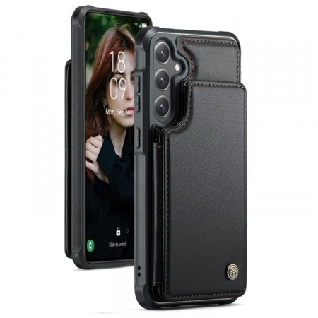 CaseMe Deksel med kortlomme Samsung Galaxy S26 5G svart
