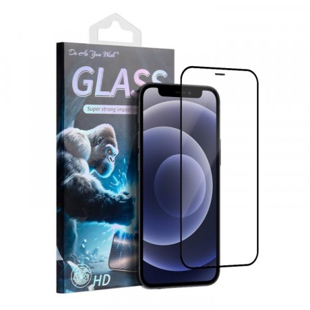 Do As You Wish Herdet Glass skjermbeskytter iPhone 12 Mini svart kant