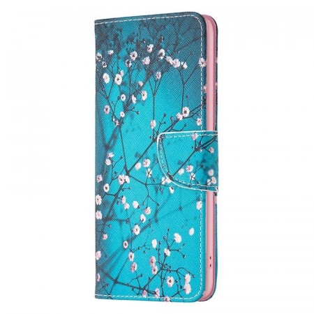 Lommebok deksel for Samsung Galaxy S24 5G - Rosa blomster