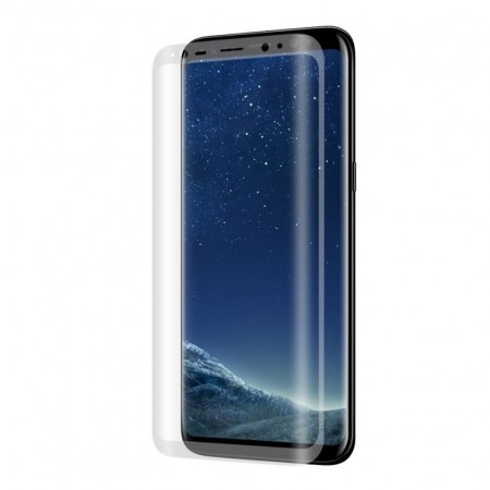 Herdet glass skjermbeskytter heldekkende Buet Samsung Galaxy S8
