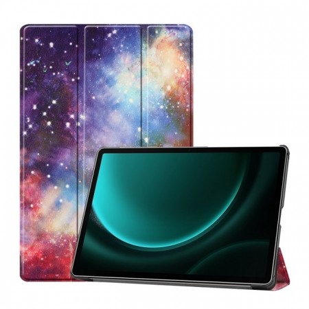 Deksel Tri-Fold Smart til Samsung Galaxy Tab S9 FE + plus - Galakse