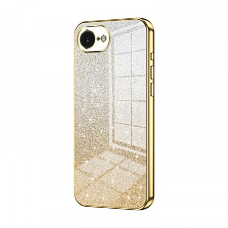 Fashion TPU Deksel Glitter Powder iPhone 16e / 17e - Gull