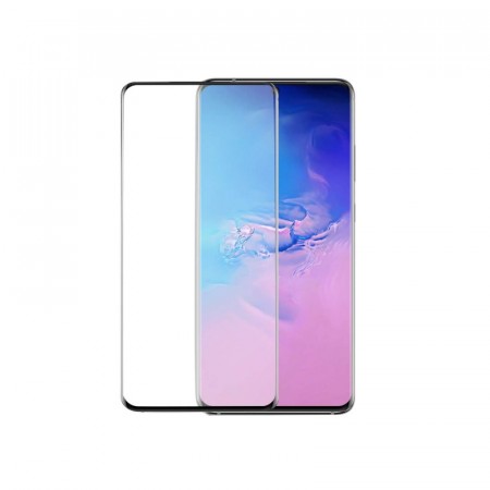 Herdet glass 3D Buet skjermbeskytter heldekkende Galaxy S20+ plus svart kant