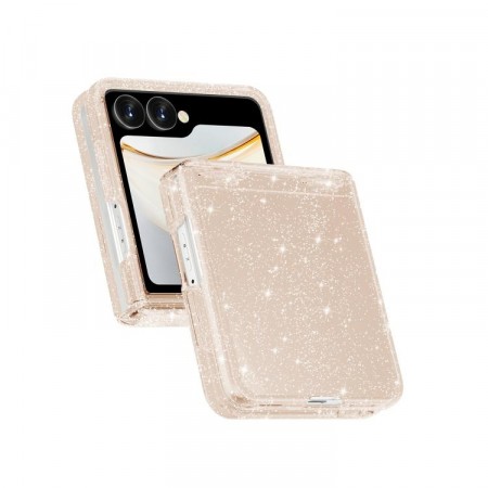 Fashion Deksel Glitter Powder Samsung Galaxy Z Flip 8 5G - Roségull