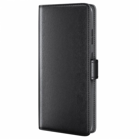 Lommebok deksel ekte Lær for OnePlus 12 5G svart