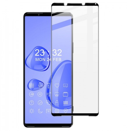 IMAK Herdet Glass skjermbeskytter Sony Xperia 1 III svart kant