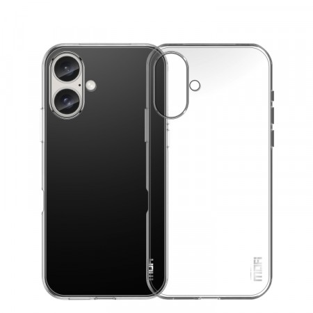 MOFI TPU Deksel for iPhone 16 Plus Gjennomsiktig