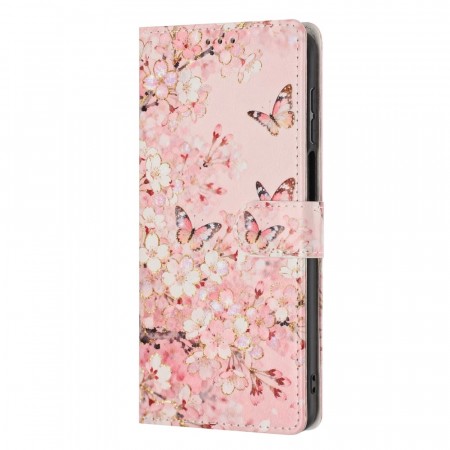 Lommebok deksel til iPhone 18 Pro - Blomster