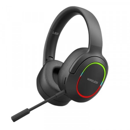 Trådløst gaming-headset med mikrofon - Svart