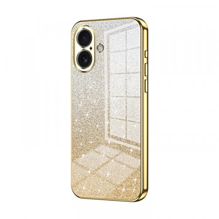 Fashion TPU Deksel Glitter Powder iPhone 17 - Gull