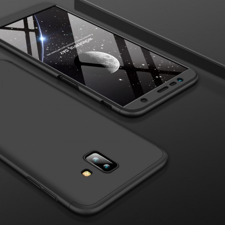 GKK Deksel Tre-trinns heldekkende Galaxy J6 plus (2018) svart
