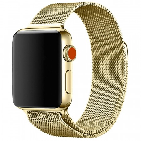 Klokkereim stål for Apple Watch Serie 1/2/3/4/5/6/SE/7/8/9 38/40/41 mm gull
