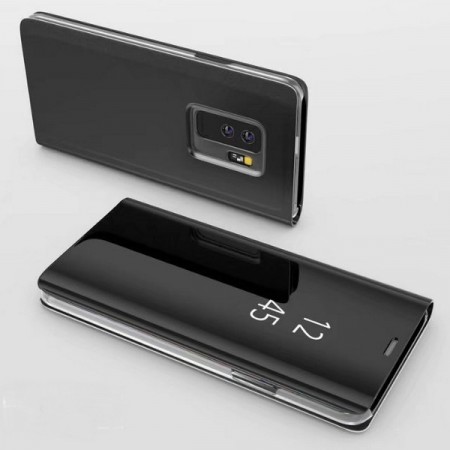 Lux Mirror View Flip deksel Samsung Galaxy S9 Plus svart