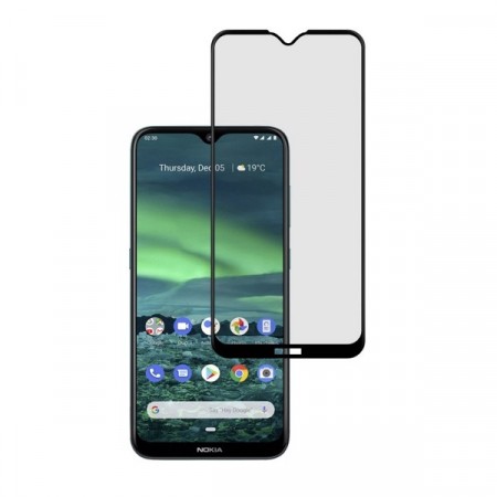 Herdet Glass skjermbeskytter heldekkende Nokia 2.3 svart kant