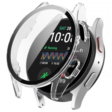 Samsung Galaxy Watch 7 TPU-deksel med Skjermbeskytter 44mm - Gjennomsiktig