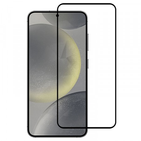 Herdet glass skjermbeskytter heldekkende Galaxy S25 5G svart kant
