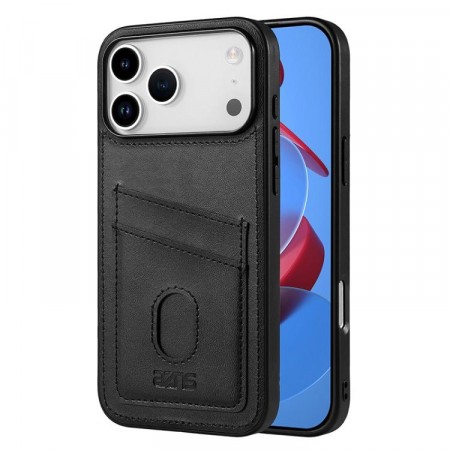 Azns Deksel med plass til kort iPhone 17 Pro svart