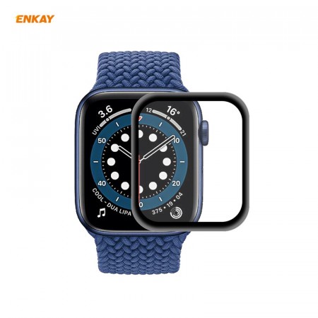 Enkay Hat-Prince herdet glass Apple Watch Series SE/6/5/4 - 44mm svart kant