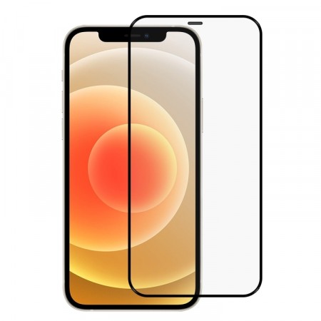 Herdet Glass skjermbeskytter heldekkende iPhone 12 Mini svart kant