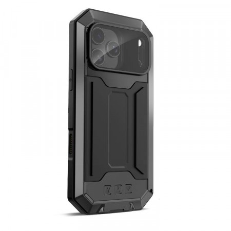 R-JUST Hybrid-deksel med 360° beskyttelse iPhone 17 Pro Max - Svart