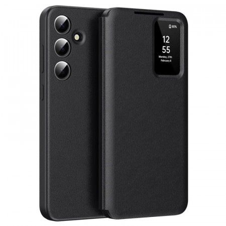 Smart Clear View Flip deksel Samsung Galaxy S25+ plus 5G - Svart